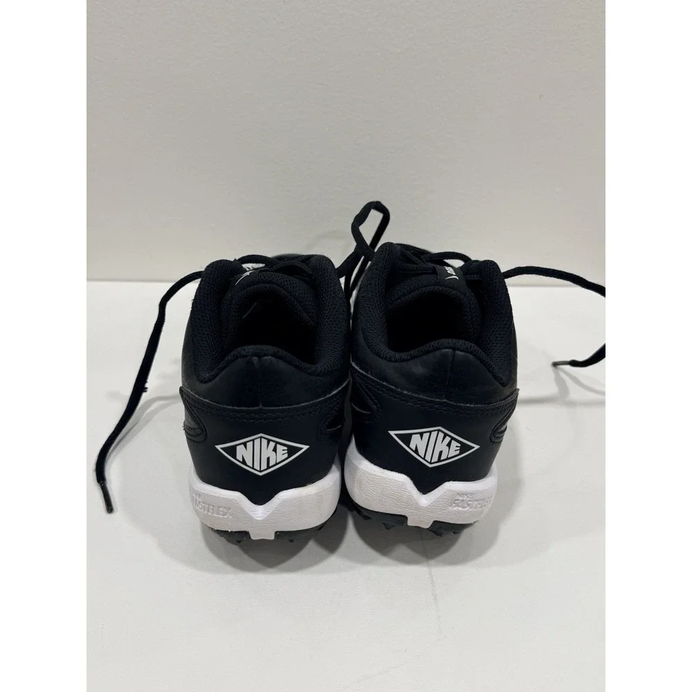 Nike Youth Baseball/Softball Cleats Black and White US Size 3.5Y